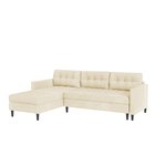 Copenhagen Corner Sofa (Fabric: Monolith 02, Legs: Black)