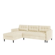 Copenhagen Corner Sofa (Fabric: Monolith 02, Legs: Black)