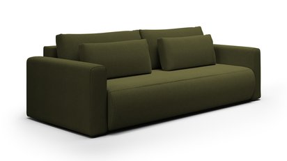 Ajwar three-seater sofa with Curio 39 container, hydrophobic chenille