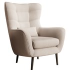 Vence Lincoln 01 lounge chair, black legs