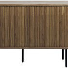 TV cabinet Gativel 180 cm burnt oak slats