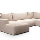 Corner sofa with sleeping function Lummi U-shaped Aragon 03 left-hand side