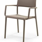 Bora Nardi garden chair with armrests made of certified brown material