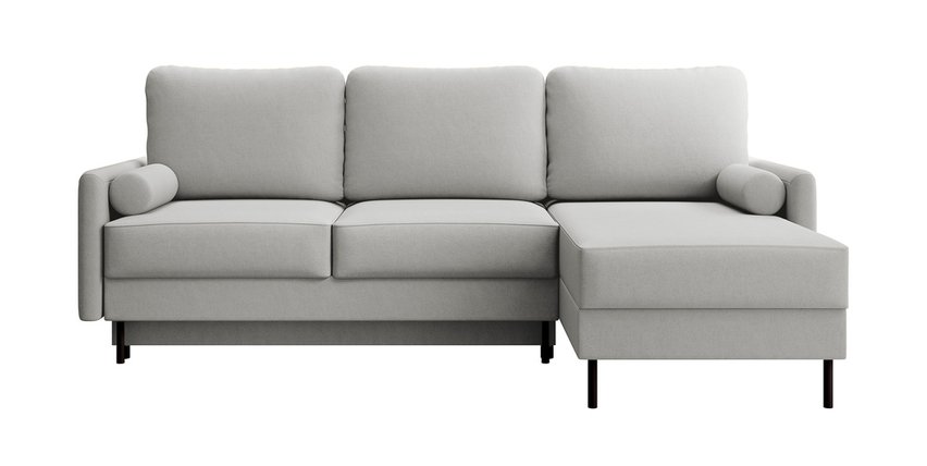 Tomonde L-shaped corner sofa with sleeping function with universal container