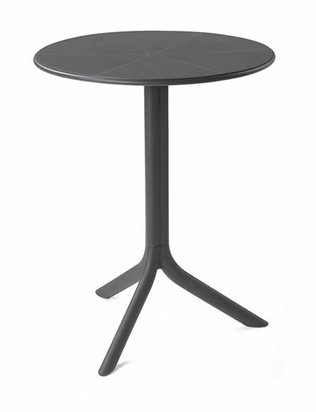 Spritz Nardi round garden table, 60 cm, made of certified anthracite material