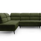 Corner sofa with sleeping function Mamutio U-shaped Aphrodite 12 chenille left-hand side