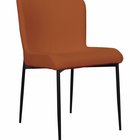 Neul upholstered chair, ginger corduroy, on black legs