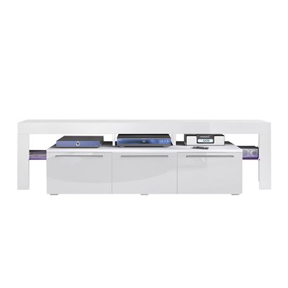 TV Cabinet Amieva (White, LED)