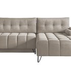 Corner sofa with sleeping function Minna L-shaped Amon 17 with container hydrophobic velvet universal