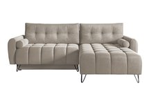 Corner sofa with sleeping function Minna L-shaped Amon 17 with container hydrophobic velvet universal