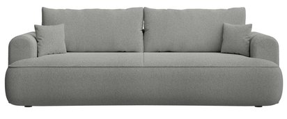 Ovo three-seater sofa bed with storage Sicuro 70 chenille