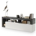 Preepe TV Cabinet White/Dark Gray