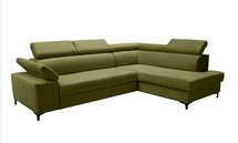 Tazzola L-shaped corner sofa bed with storage (Fabric: Manila 34, Side: Right)