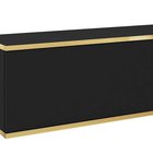 Mucalma TV cabinet 175 cm black with gold inserts RTV175CZ