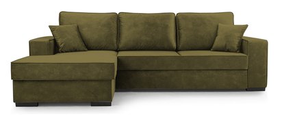 Corner sofa with sleeping function Pazzano L-shaped with container Palladium 10 left-hand side