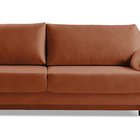 Toivola three-seater sofa with storage, copper velvet, hydrophobic