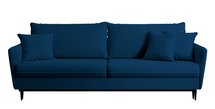 Volio three-seater sofa with black legs