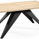 Scalize Extendable Table 140/200 cm Halifax Oak with Black Steel Frame