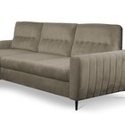 Corner sofa bed Laretta L-shaped with storage (Fabric: Velluto 03, Side: Left)