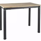 Table à manger rectangulaire Skast 100x60 cm chêne artisanal/noir mat