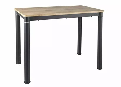 Skast rectangular dining table 100x60 cm artisan oak/matt black