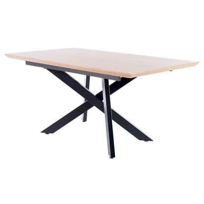 Lapplers extendable table 90-160x200 cm oak-black