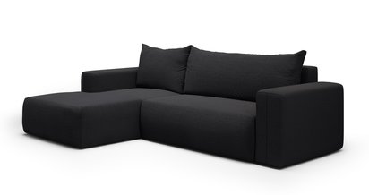 Corner sofa with sleeping function Lummi L-shaped Aragon 99 left-hand side