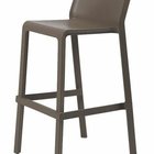 Trill Nardi bar chair made of certified dark brown material