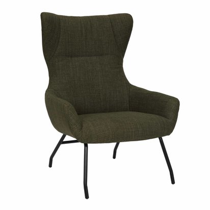 Suppet lounge chair, olive braid