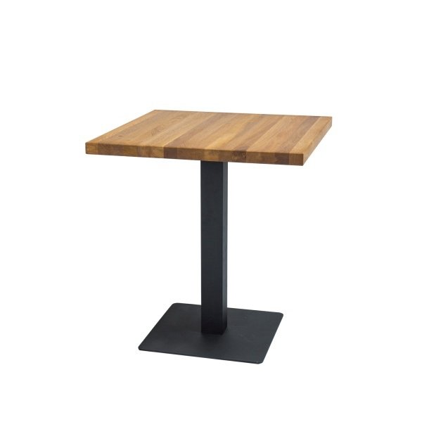 Divock table 80x80 cm with oak veneer