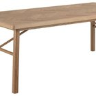 Siraca rectangular table, herringbone top, oak color, 200x100