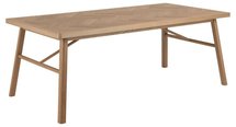 Siraca rectangular table, herringbone top, oak color, 200x100