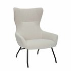 Suppet Cream Chenille Lounge Chair