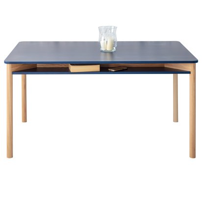 Zeen dining table 140x90 cm navy blue top