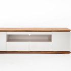 Bridder TV cabinet 202 cm white matt/oak