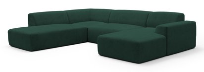 Terrafino U-shaped modular corner sofa with backrest on the left Onega 1