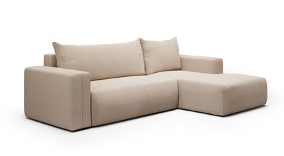 Corner sofa with sleeping function Lummi L-shaped Aragon 03 right-hand side