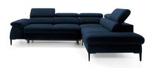 Naverro L-shaped corner sofa bed (Fabric: Monolith 77, Side: Right)