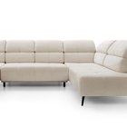 Corner sofa with sleeping function Mamutio U-shaped Aphrodite 02 chenille right-hand side