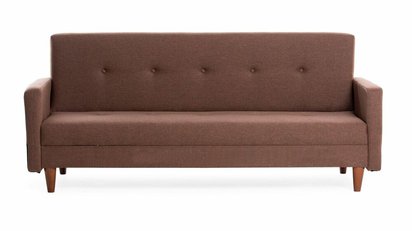 Puloin three-seater sofa bed brown