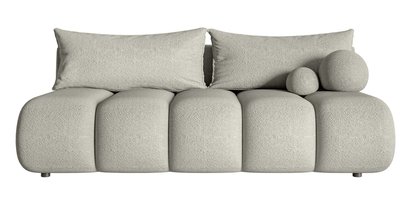 Dandelino Mini three-seater sofa with sleeping function Coral 85 boucle