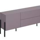 Jukon two-door TV cabinet with drawers 200 cm Light purple