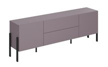 Jukon two-door TV cabinet with drawers 200 cm Light purple