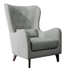 Chaise longue Calmino Raven 06 avec pieds en wengé