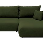 Foggi Magic Velvet 2295 L-shaped corner sofa with sleeping function with a container in hydrophobic velor fabric, right-hand side