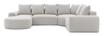 Castellina U-shaped modular corner sofa with backrest on the right Abriamo 6