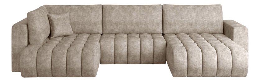 Consive U-shaped corner sofa bed (Fabric: Left 18, Side: Right)