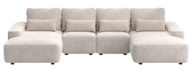 Corner sofa with sleeping function Carnos U-shaped Quintana 02 hydrophobic velvet easy to clean