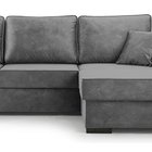 Corner sofa with sleeping function Pazzano L-shaped with container Palladium 16 right-hand side