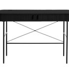 Gatativel desk 120x60 cm with black oak slats